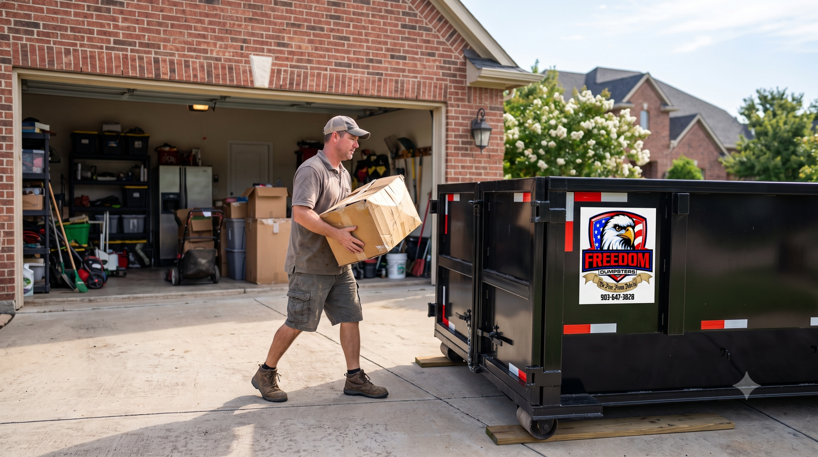 Sherman Home Cleanout: Choosing the Right Dumpster